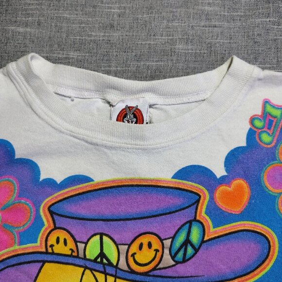 Vintage 90s Warner Bros Looney Tunes Tweety Bird T-Shirt Size Large Kids - Picture 7 of 15